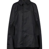 Cappotto a mantella in nero 