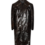 Cappotto effetto cocco in marrone 