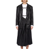 Cappotto corto effetto cracked in nero 