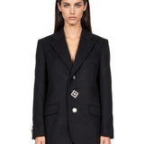 Blazer sartoriale in nero 