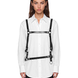 Harness in pelle nero 
