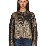Maglione girocollo multicolor 