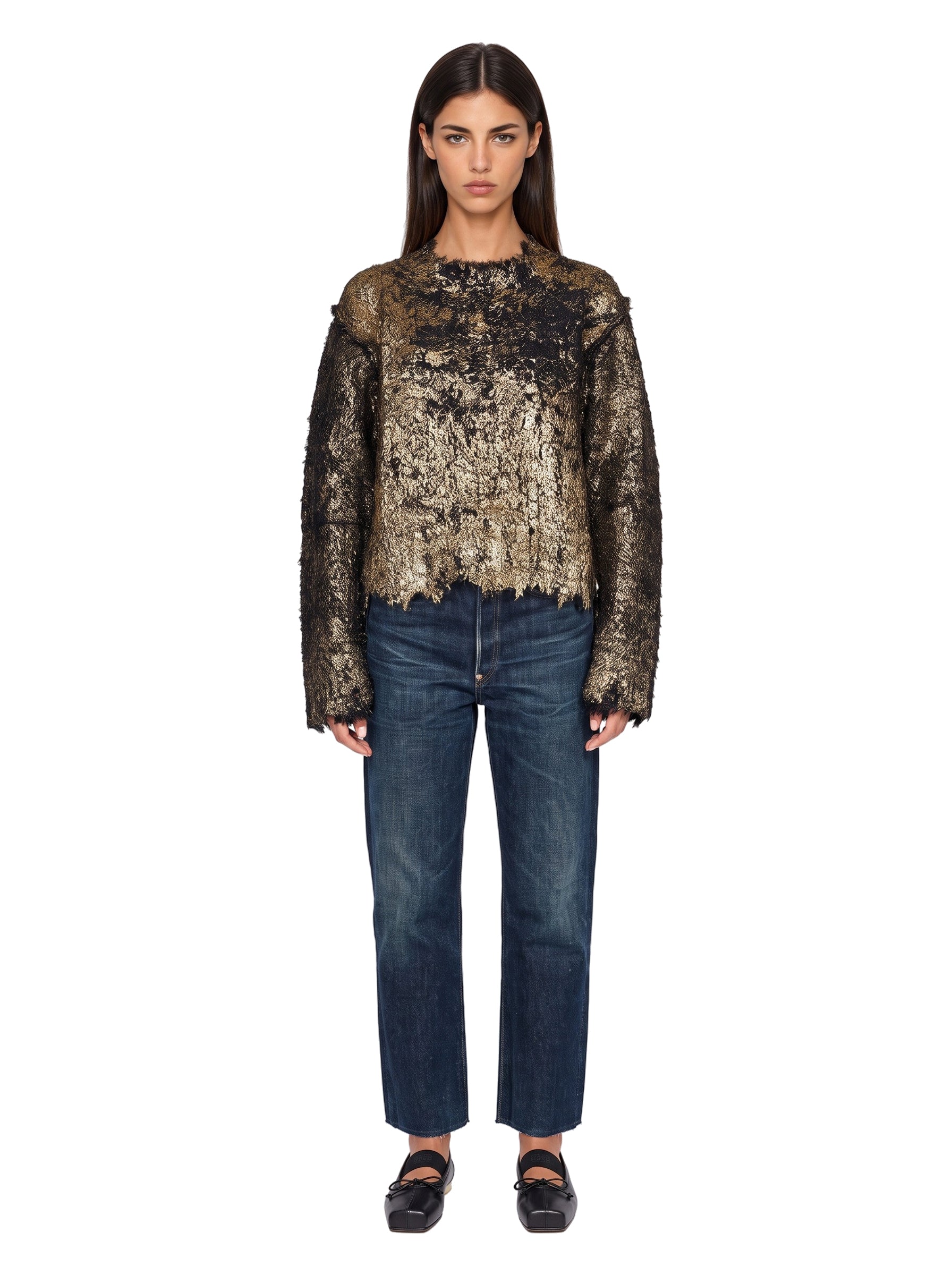 Maglione girocollo multicolor 