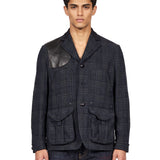 Blazer a quadri multicolor 