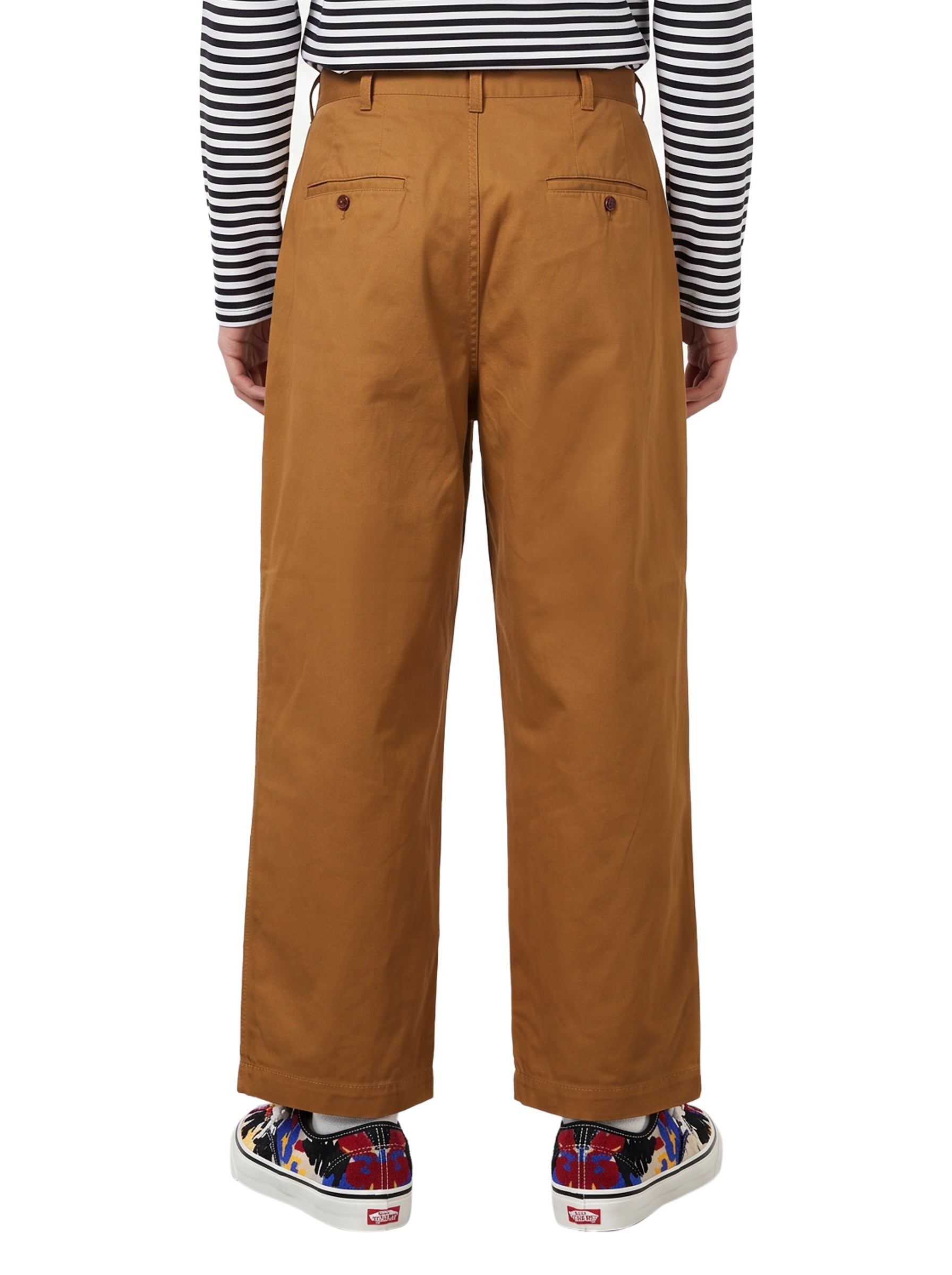Pantaloni dritti in marrone 