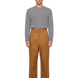 Pantaloni dritti in marrone 