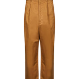 Pantaloni dritti in marrone 
