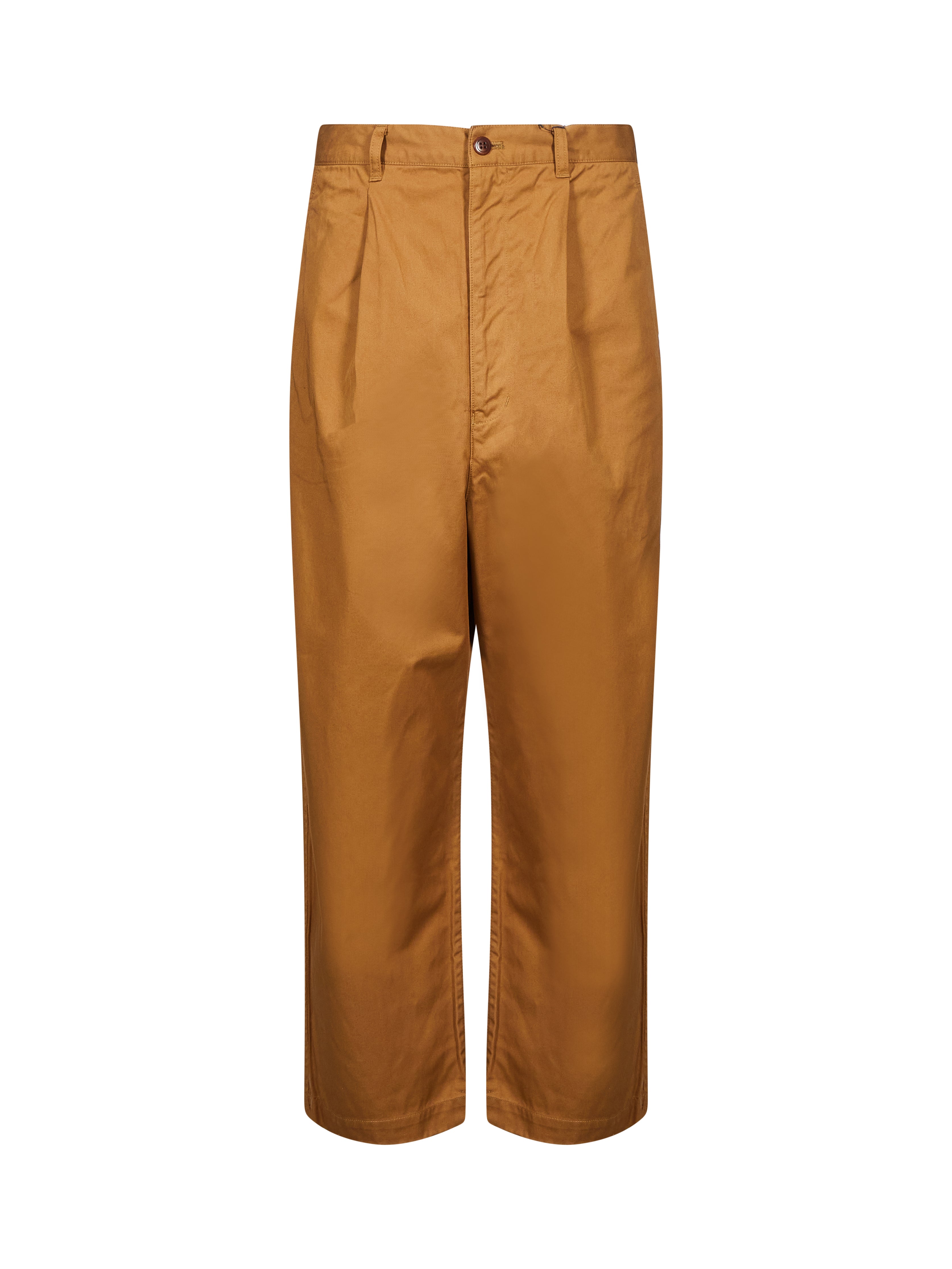 Pantaloni dritti in marrone 