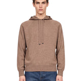 Felpa in maglia in marrone 