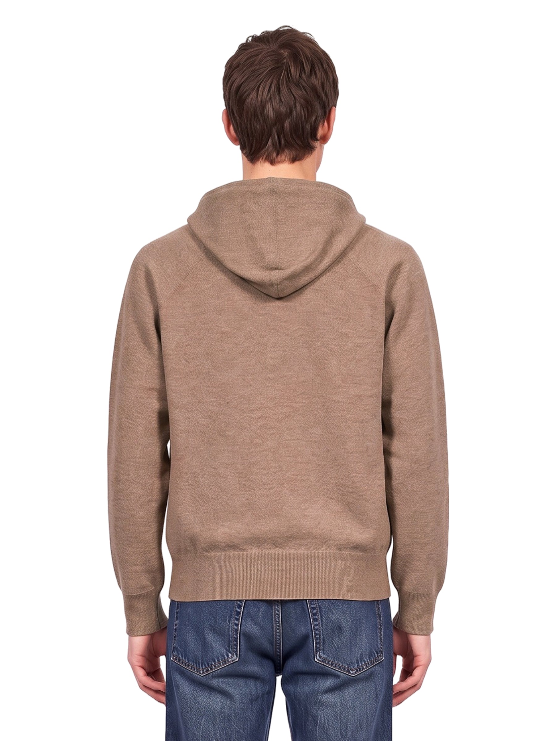 Felpa in maglia in marrone 