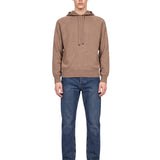 Felpa in maglia in marrone 