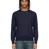 Maglione girocollo in blu 
