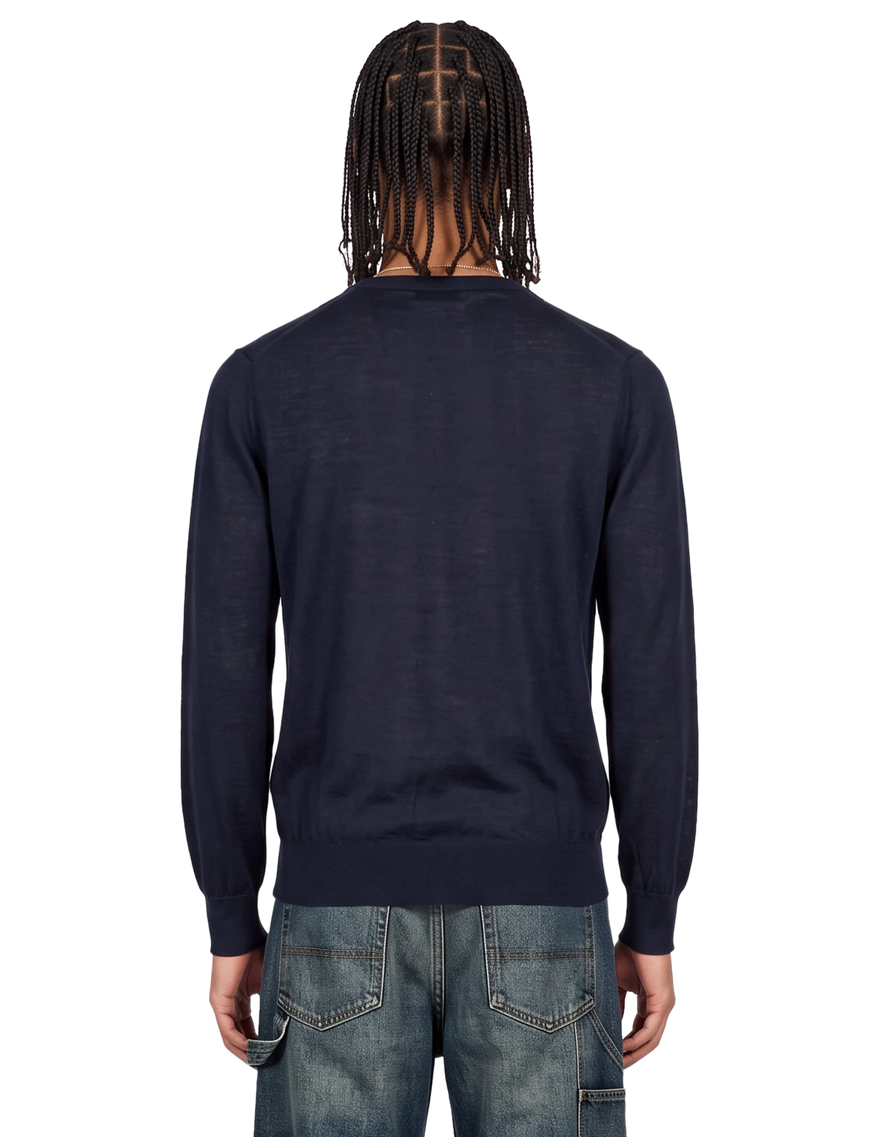 Maglione girocollo in blu 