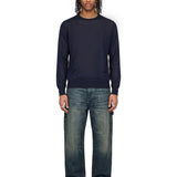 Maglione girocollo in blu 