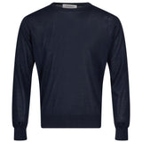 Maglione girocollo in blu 