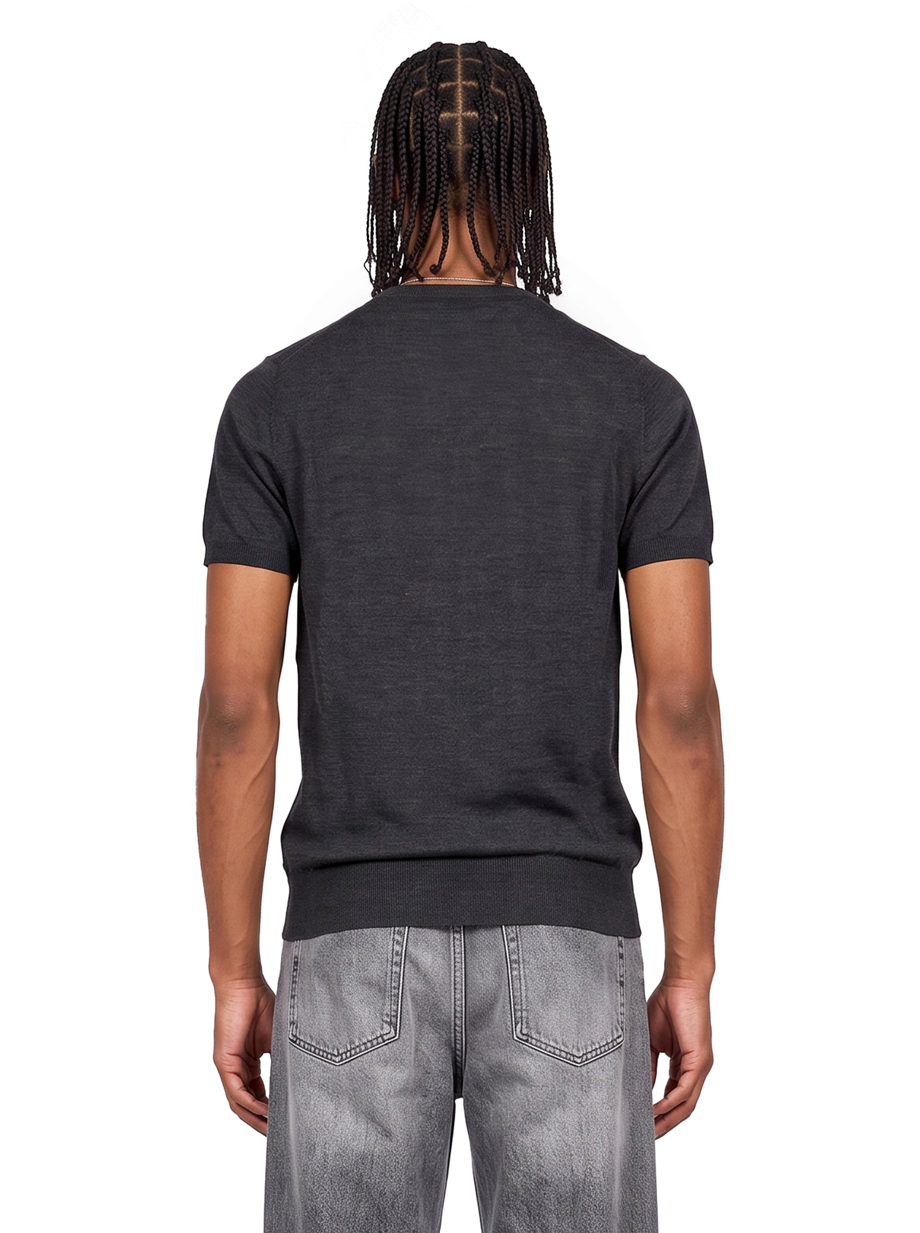 Maglia girocollo in grigio 