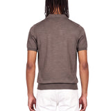 Maglia girocollo in marrone 