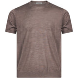 Maglia girocollo in marrone 
