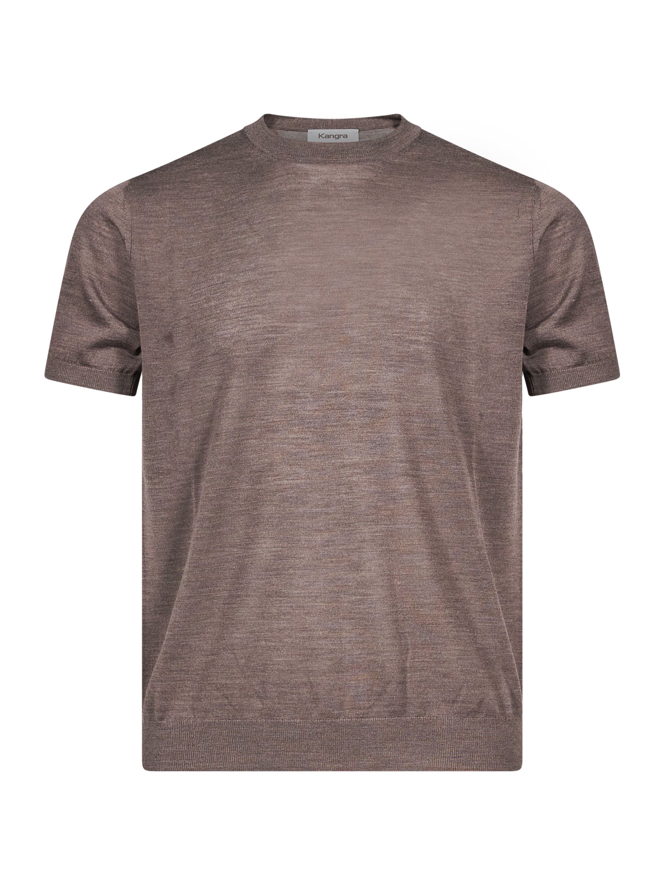 Maglia girocollo in marrone 