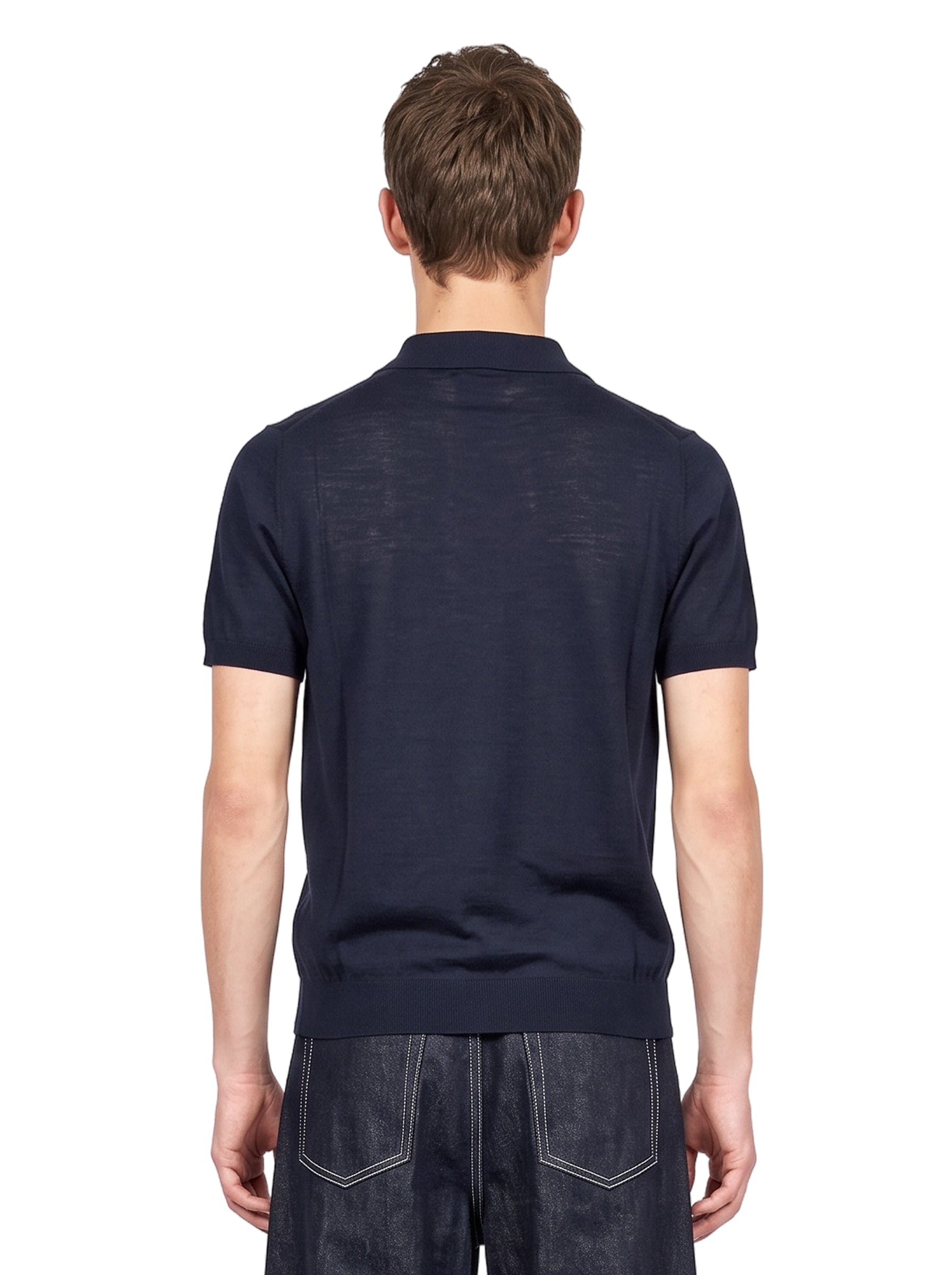 Maglia girocollo in blu 