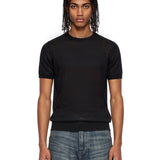 Maglia girocollo in nero 