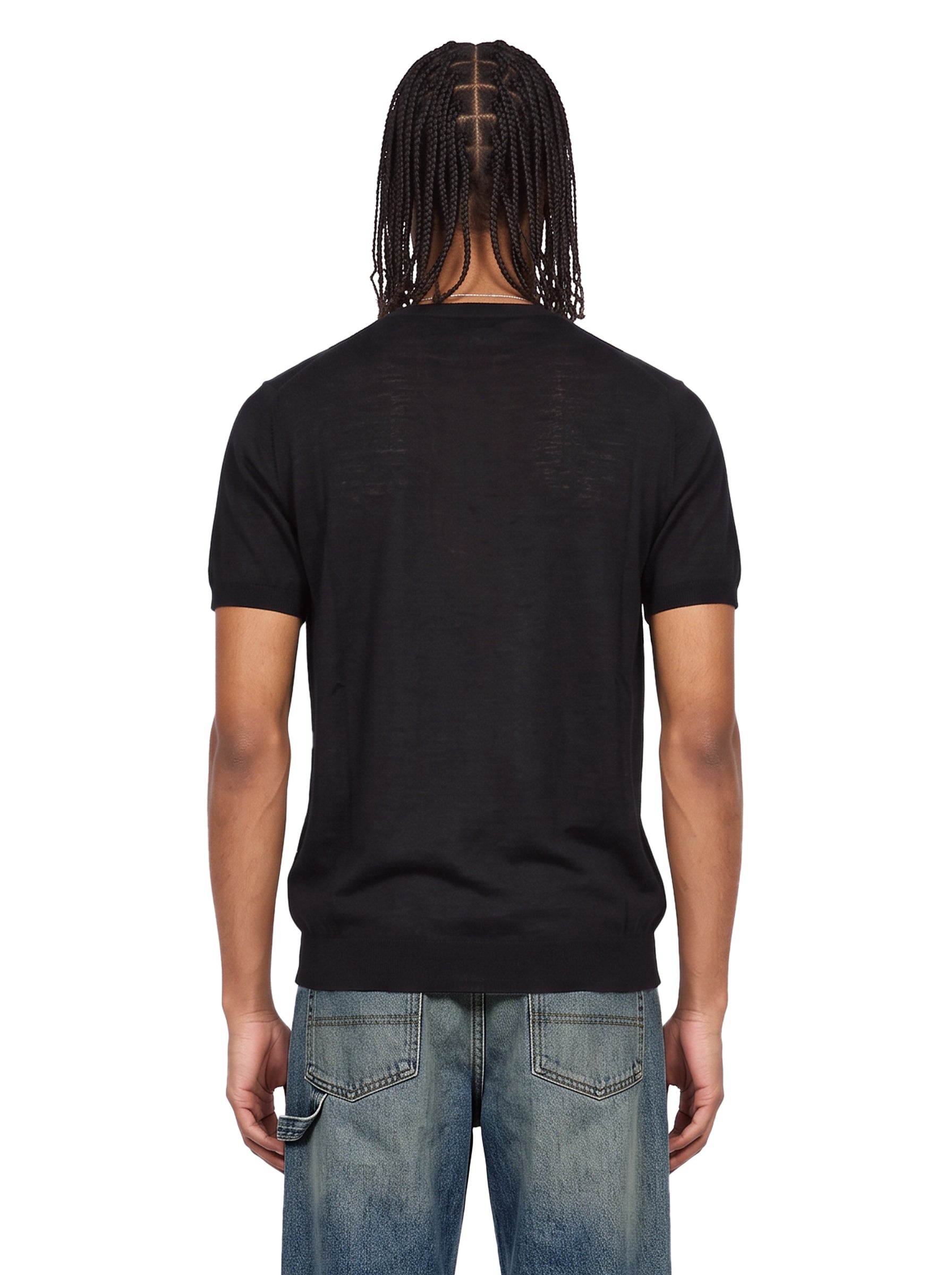 Maglia girocollo in nero 