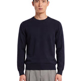 Maglione a girocollo in blu 