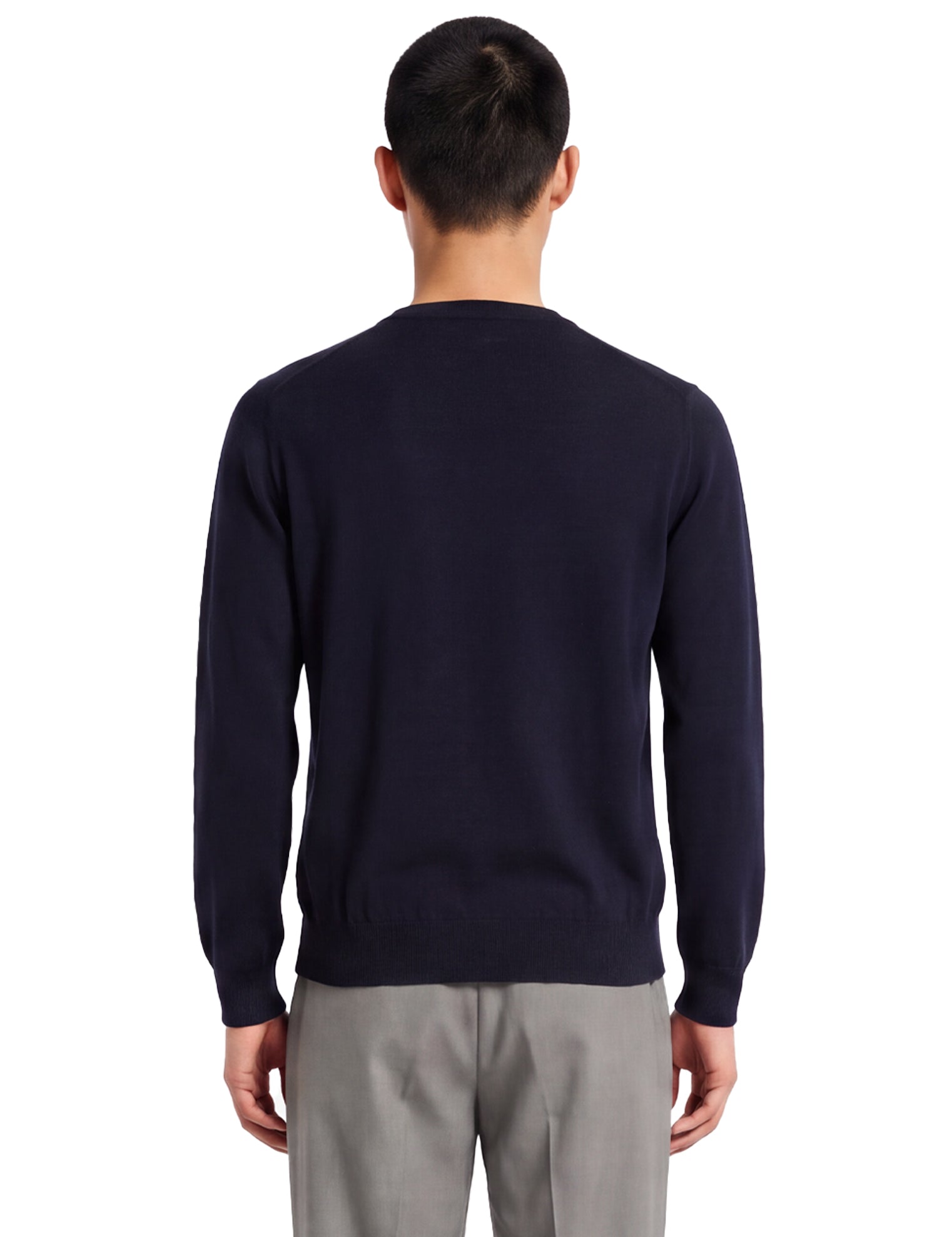 Maglione a girocollo in blu 