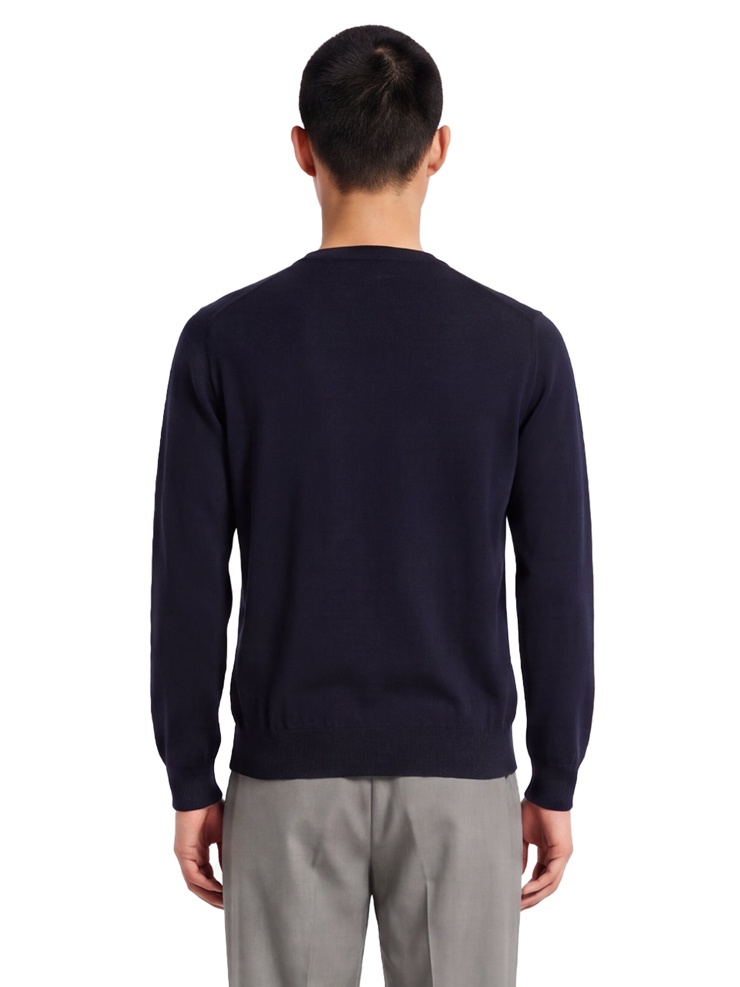 Maglione a girocollo in blu 