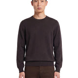 Maglione a girocollo in marrone 