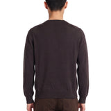 Maglione a girocollo in marrone 
