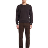 Maglione a girocollo in marrone 