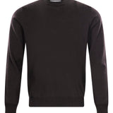 Maglione a girocollo in marrone 