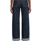 Jeans a gamba dritta karo in blu 