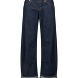 Jeans a gamba dritta karo in blu 