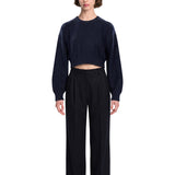 Maglione Masie cropped in blu 