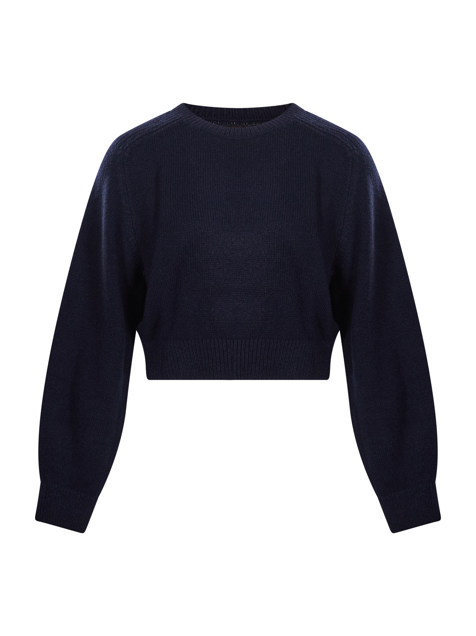 Maglione Masie cropped in blu 