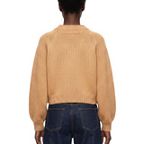 Maglione crop in cashmere Cain in beige 