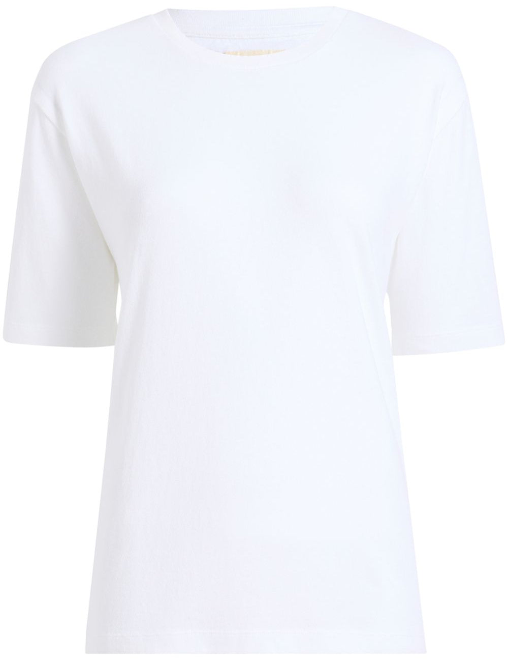 T-shirt con applicazione in bianco khaite - donna 