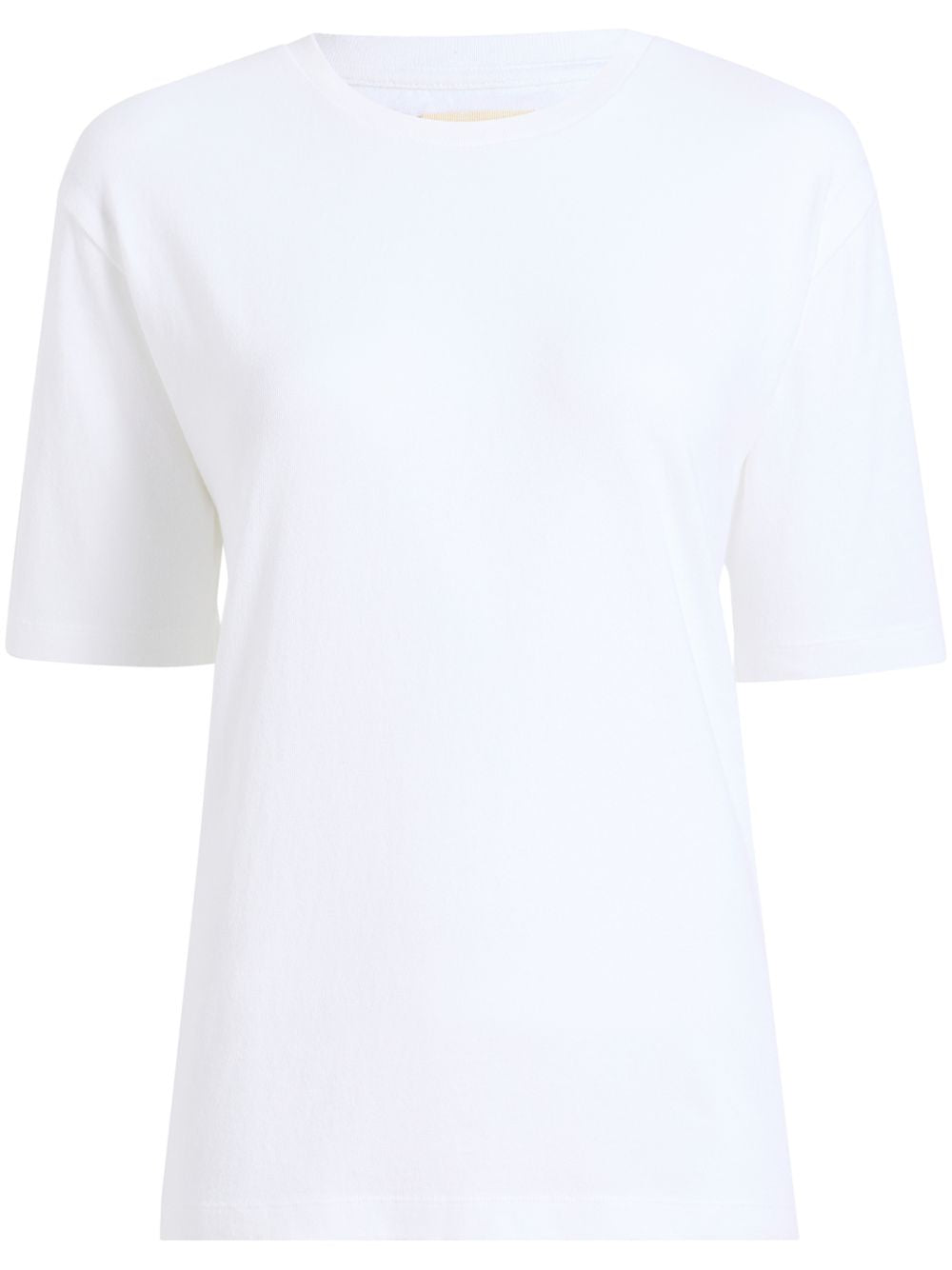 T-shirt con applicazione in bianco khaite - donna 