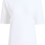 T-shirt con applicazione in bianco khaite - donna 