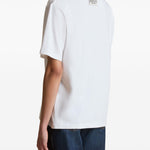 T-shirt con applicazione in bianco khaite - donna 