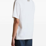 T-shirt con applicazione in bianco khaite - donna 
