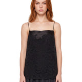 Top Neema in pizzo nero 