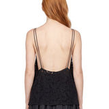 Top Neema in pizzo nero 