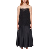 Top Neema in pizzo nero 