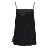 Top Neema in pizzo nero 