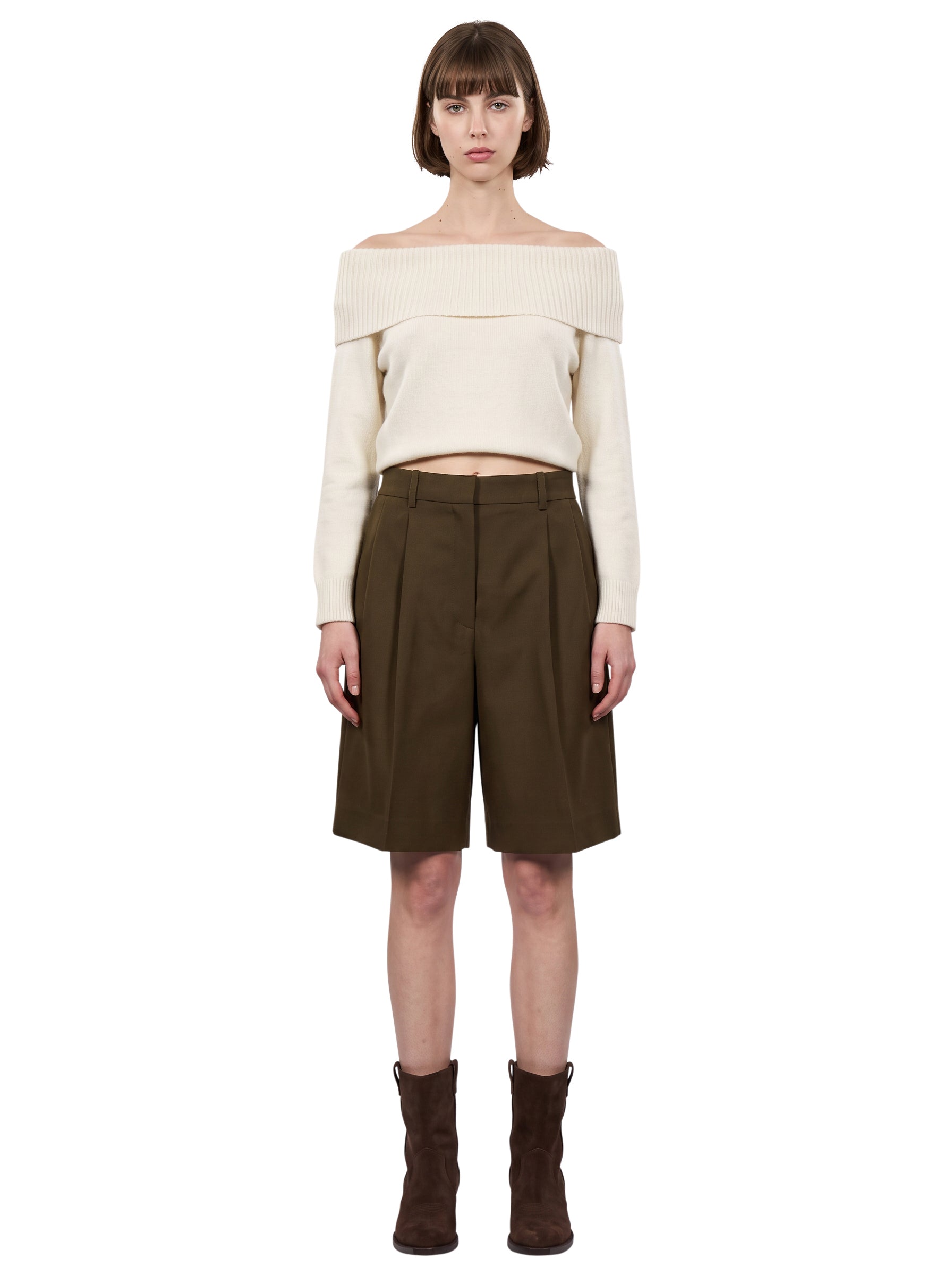 Short sartoriali Auggie in marrone 