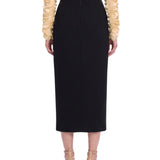 Gonna midi Luiza in nero 