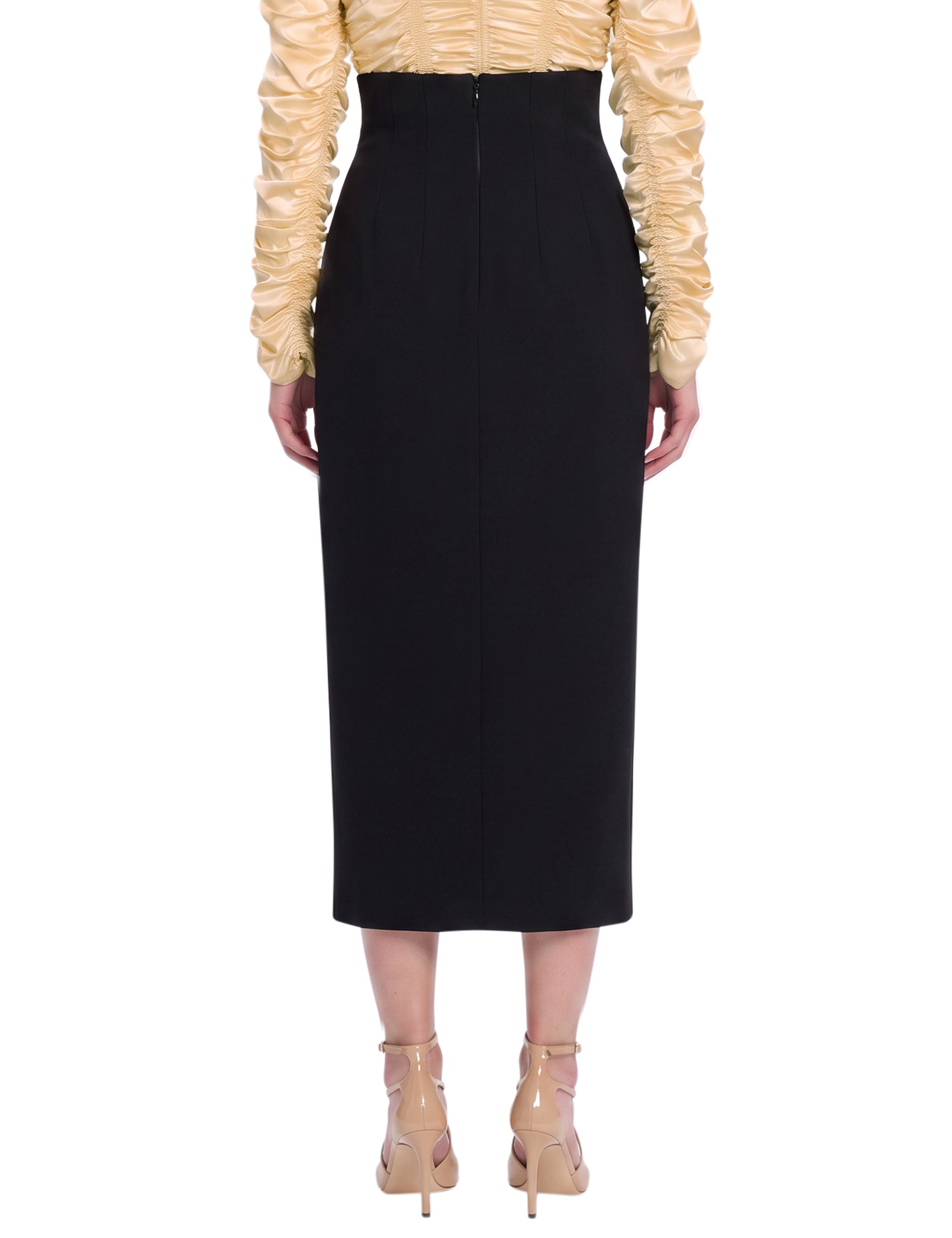 Gonna midi Luiza in nero 